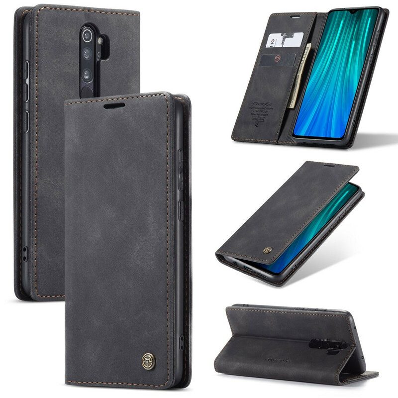 Folio-fodral För Xiaomi Redmi Note 8 Pro Läderfodral Caseme Konstläder