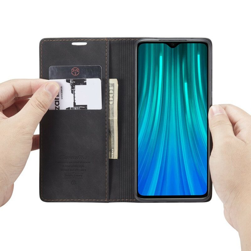 Folio-fodral För Xiaomi Redmi Note 8 Pro Läderfodral Caseme Konstläder