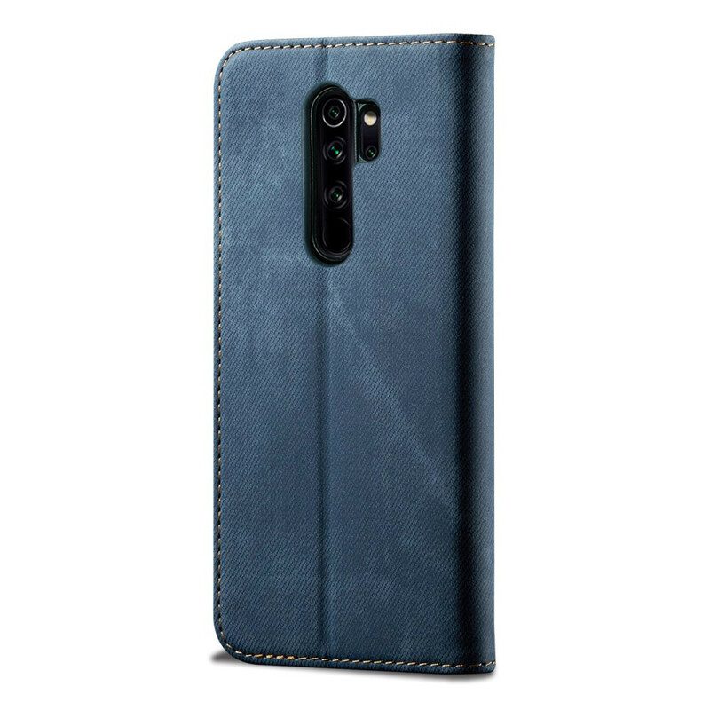 Folio-fodral För Xiaomi Redmi Note 8 Pro Läderfodral Denimtyg