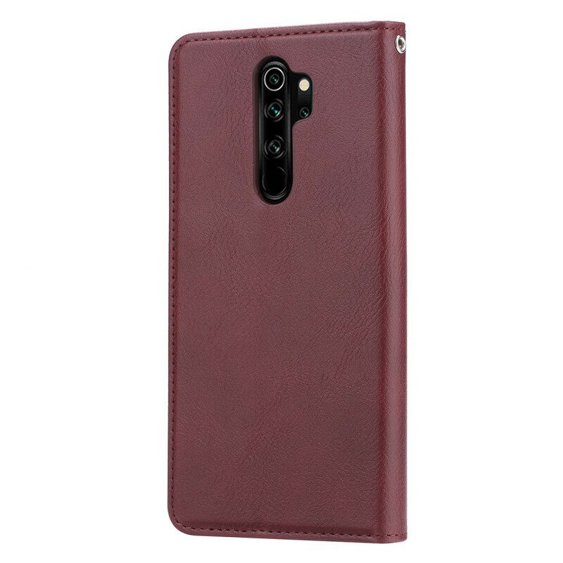 Folio-fodral För Xiaomi Redmi Note 8 Pro Läderfodral Korthållare I Konstläder