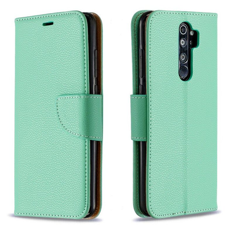 Folio-fodral För Xiaomi Redmi Note 8 Pro Läderfodral Litchi Flap Sned