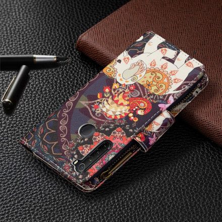 Folio-fodral För Xiaomi Redmi Note 8T Elefantficka Med Dragkedja