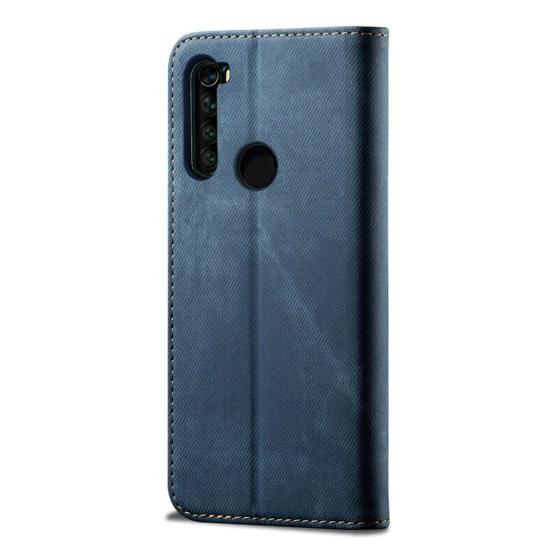 Folio-fodral För Xiaomi Redmi Note 8T Läderfodral Denimtyg