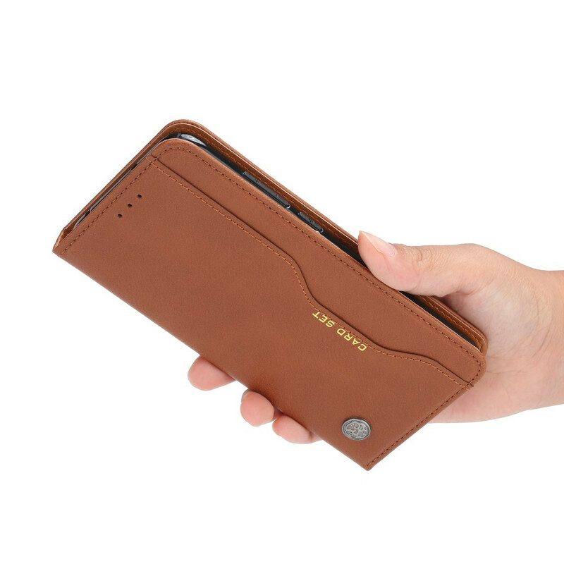Folio-fodral För Xiaomi Redmi Note 8T Läderfodral Korthållare I Konstläder