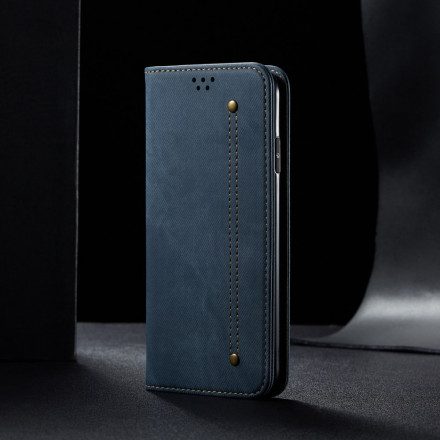 Folio-fodral För Xiaomi Redmi Note 9 5G / 9T 5G Läderfodral Denimtyg