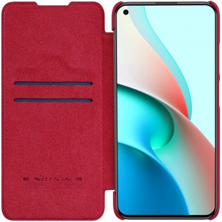 Folio-fodral För Xiaomi Redmi Note 9 5G / 9T 5G Läderfodral Nillkin Qin-serien