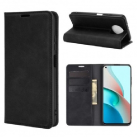 Folio-fodral För Xiaomi Redmi Note 9 5G / 9T 5G Läderfodral Skin-touch