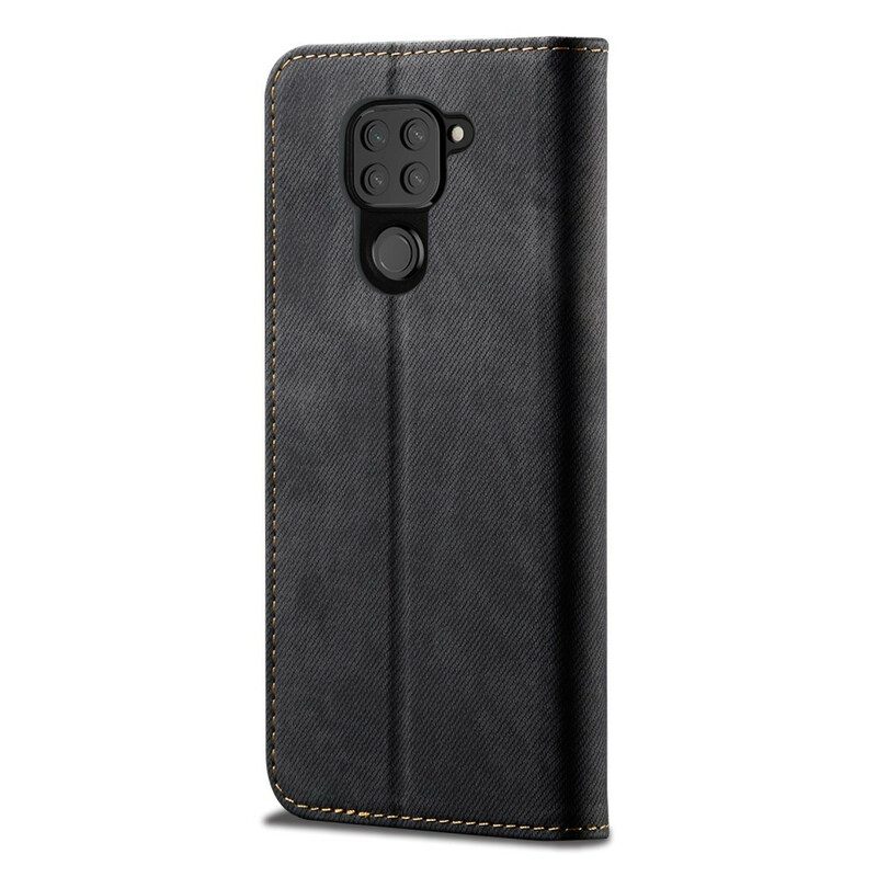 Folio-fodral För Xiaomi Redmi Note 9 Läderfodral Denimtyg