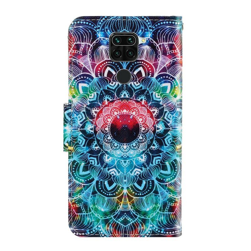 Folio-fodral För Xiaomi Redmi Note 9 Med Kedjar Flashy Strappy Mandala