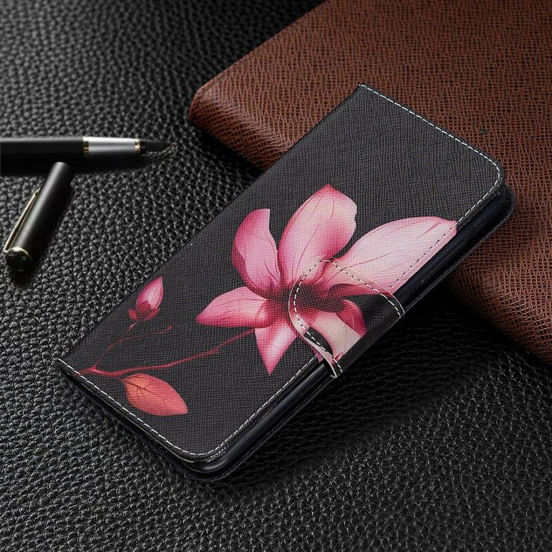 Folio-fodral För Xiaomi Redmi Note 9 Rosa Blomma