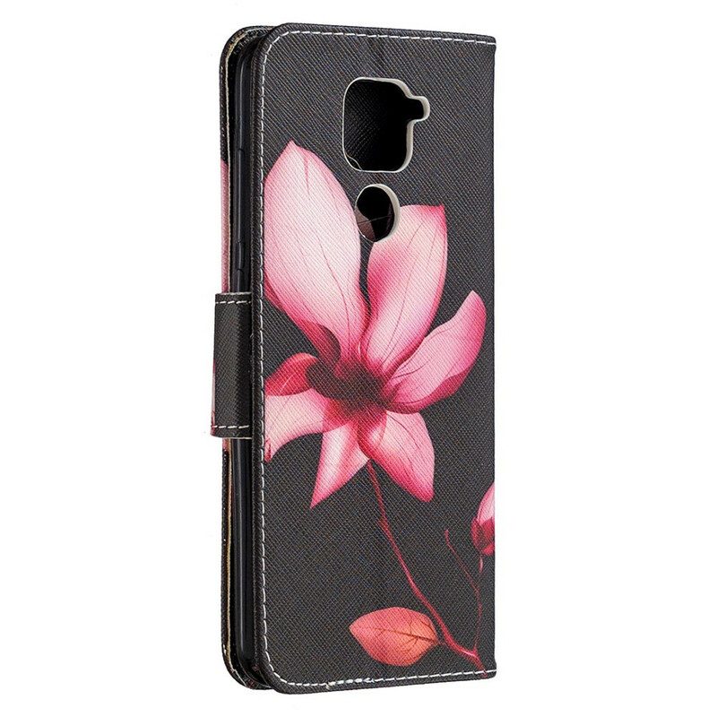 Folio-fodral För Xiaomi Redmi Note 9 Rosa Blomma