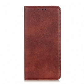 Folio-fodral För Xiaomi Redmi Note 9S / Note 9 Pro Läderfodral Elegance Split Läder