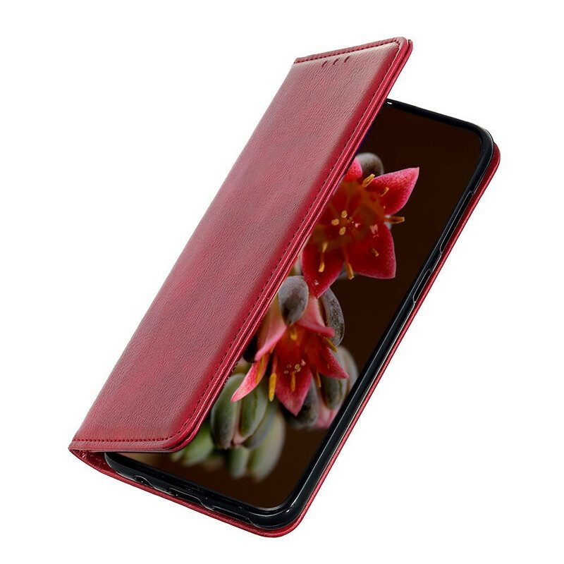 Folio-fodral För Xiaomi Redmi Note 9S / Note 9 Pro Läderfodral Elegance Split Läder