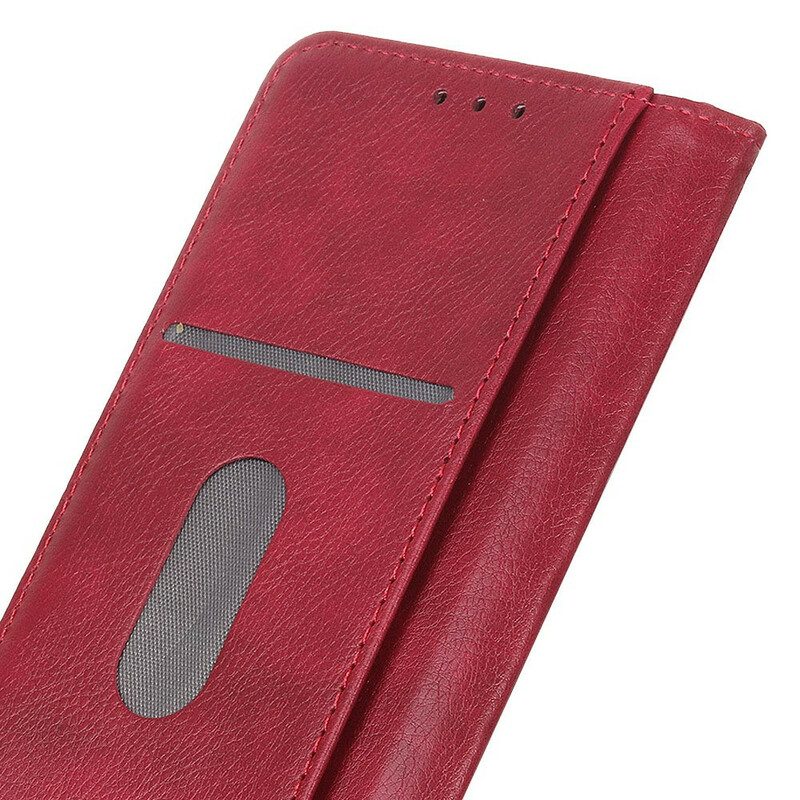 Folio-fodral För Xiaomi Redmi Note 9S / Note 9 Pro Läderfodral Elegance Split Läder