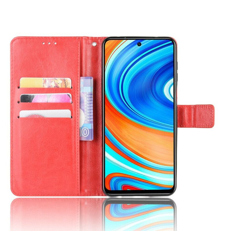 Folio-fodral För Xiaomi Redmi Note 9S / Note 9 Pro Plinkande Konstläder