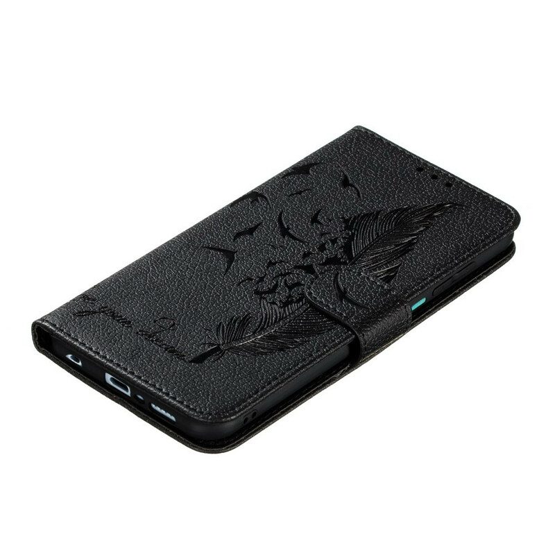 Folio-fodral För Xiaomi Redmi Note 9S / Note 9 Pro Plume Lev Din Dröm