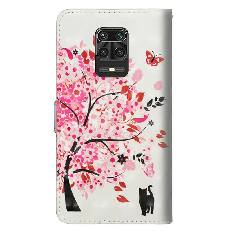 Folio-fodral För Xiaomi Redmi Note 9S / Note 9 Pro Rosa Träd
