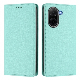 Folio-fodral Poco C71 Telefonfodral Brunt Konstläder
