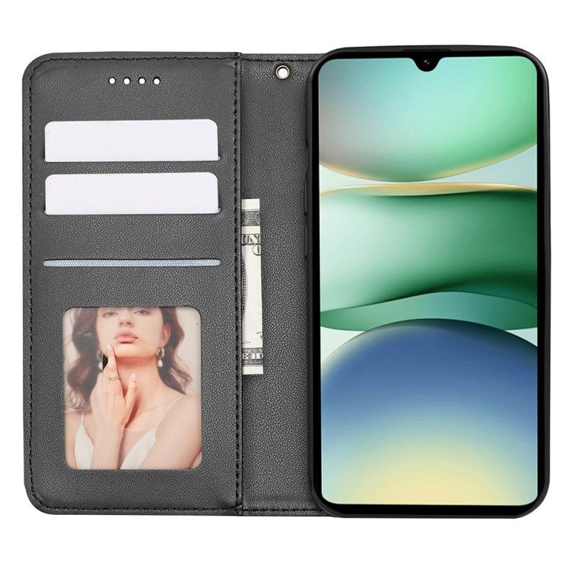 Folio-fodral Poco C71 Telefonfodral Rutigt Mönster