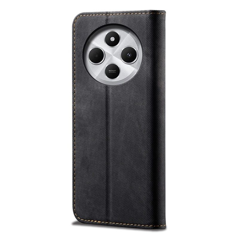 Folio-fodral Poco C75 Denimeffekt