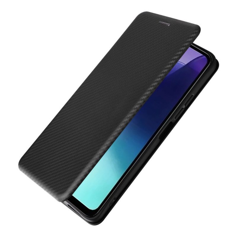 Folio-fodral Poco C75 Kolfibertextur