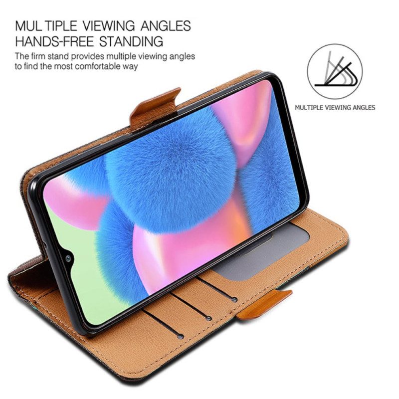 Folio-fodral Poco C75 Telefonfodral Två Texturer