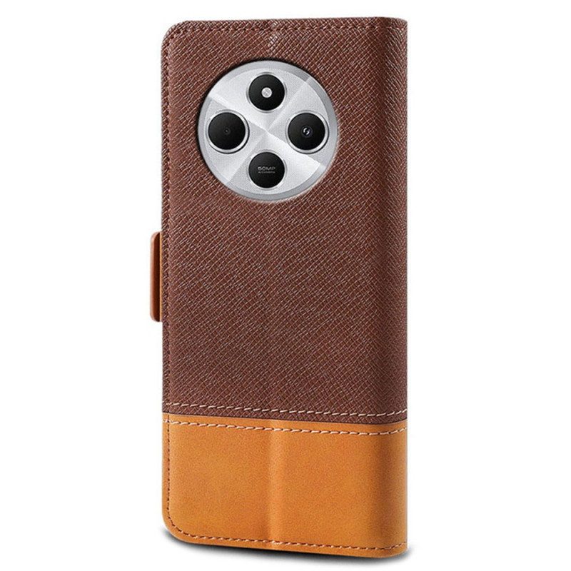 Folio-fodral Poco C75 Telefonfodral Två Texturer