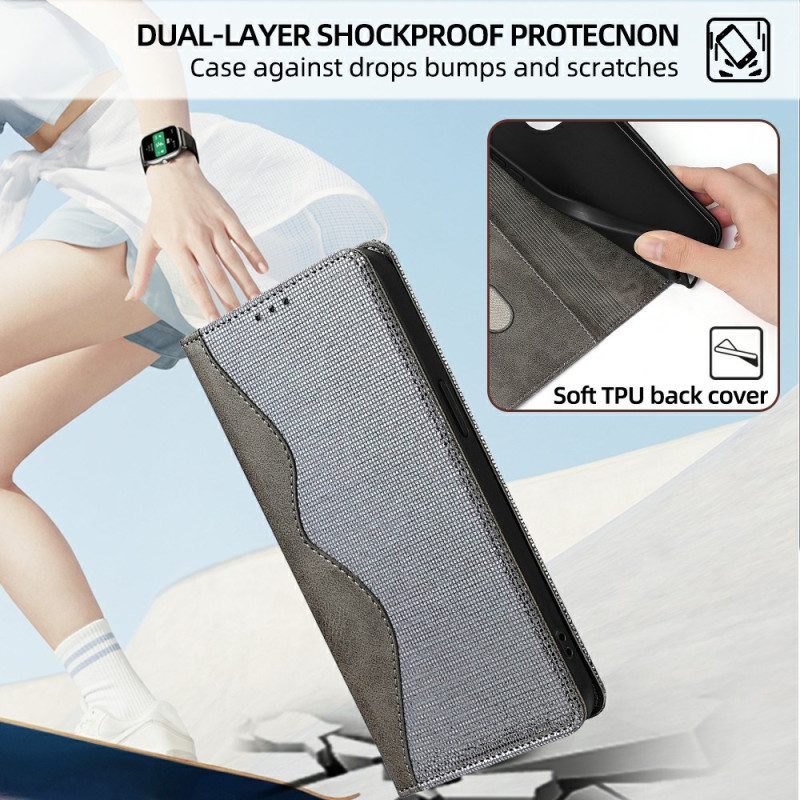 Folio-fodral Poco X7 5g Telefonfodral Vågig Design Rfid-blockering