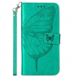 Folio-fodral Xiaomi 13 Lite Butterfly Design Med Lanyard