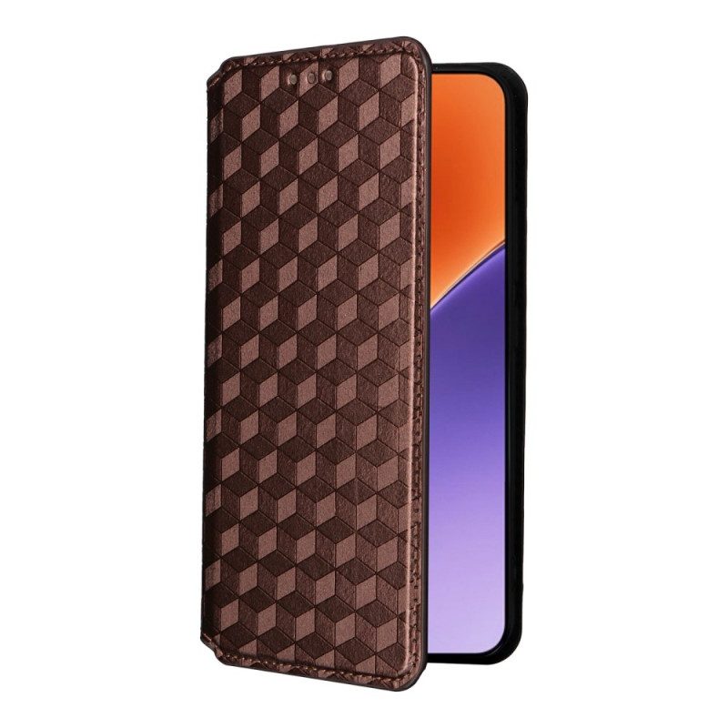 Folio-fodral Xiaomi 15 Pro 3d-mönster