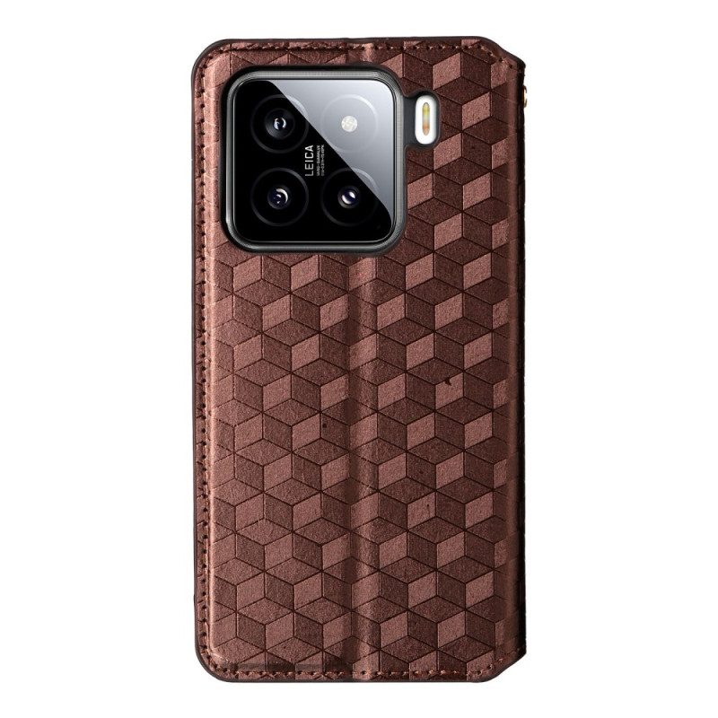 Folio-fodral Xiaomi 15 Pro 3d-mönster