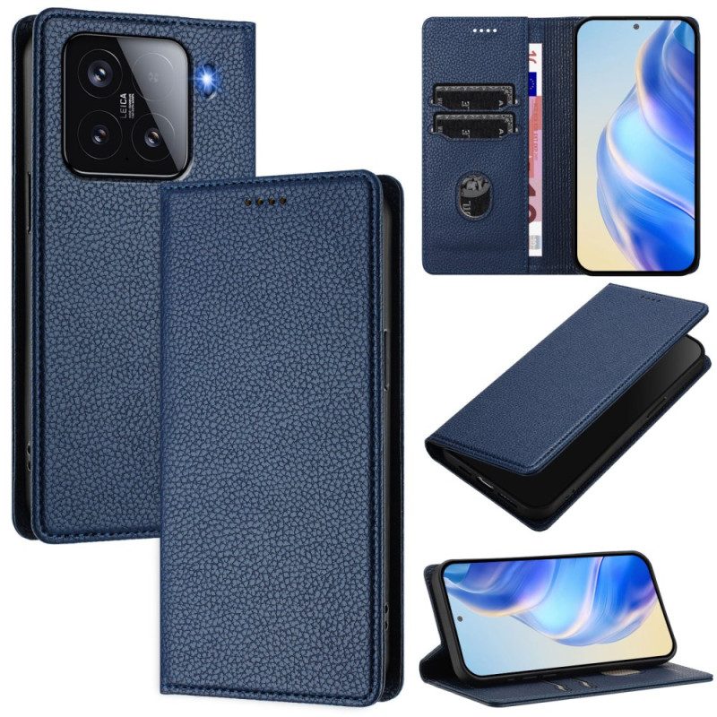 Folio-fodral Xiaomi 15 Rfid-blockerande Lädereffekt