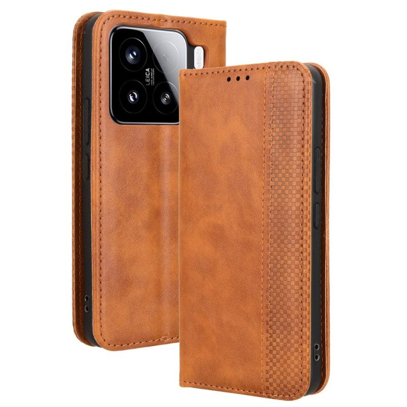 Folio-fodral Xiaomi 15 Telefonfodral Vintage Frieze