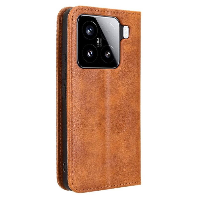 Folio-fodral Xiaomi 15 Telefonfodral Vintage Frieze