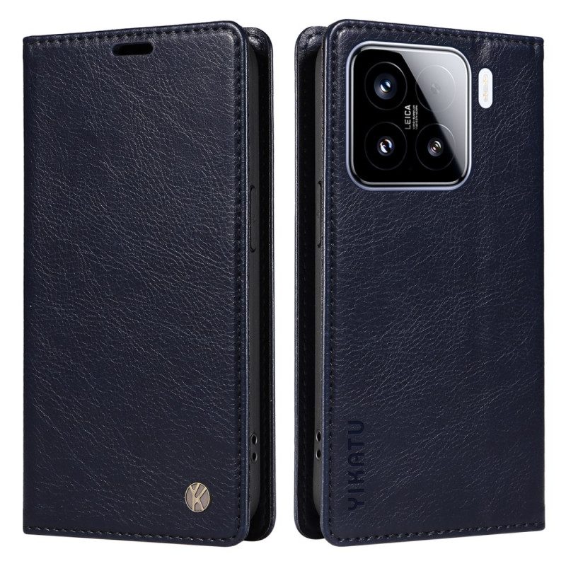 Folio-fodral Xiaomi 15 Telefonfodral Yikatu Vintagestil