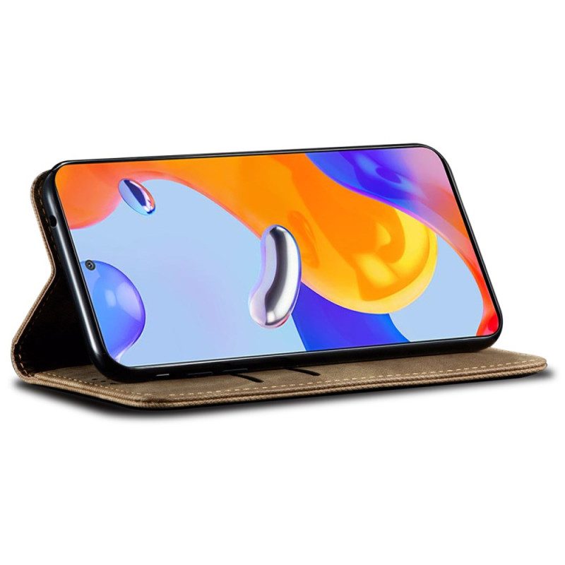 Folio-fodral Xiaomi 15 Ultra Denim Tyg
