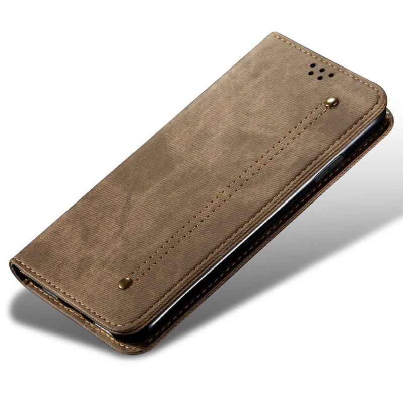 Folio-fodral Xiaomi 15 Ultra Denim Tyg