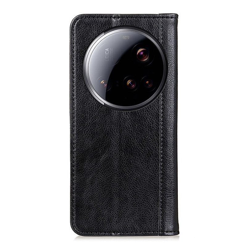 Folio-fodral Xiaomi 15 Ultra Lädersplit