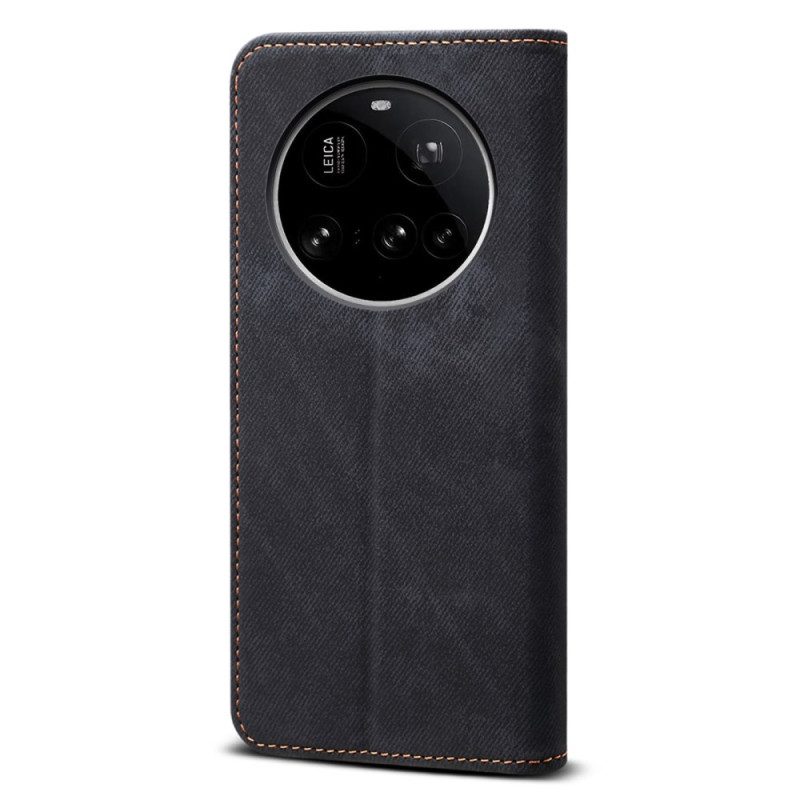 Folio-fodral Xiaomi 15 Ultra Telefonfodral Denimtyg