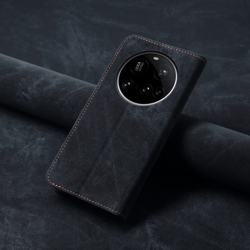 Folio-fodral Xiaomi 15 Ultra Telefonfodral Denimtyg