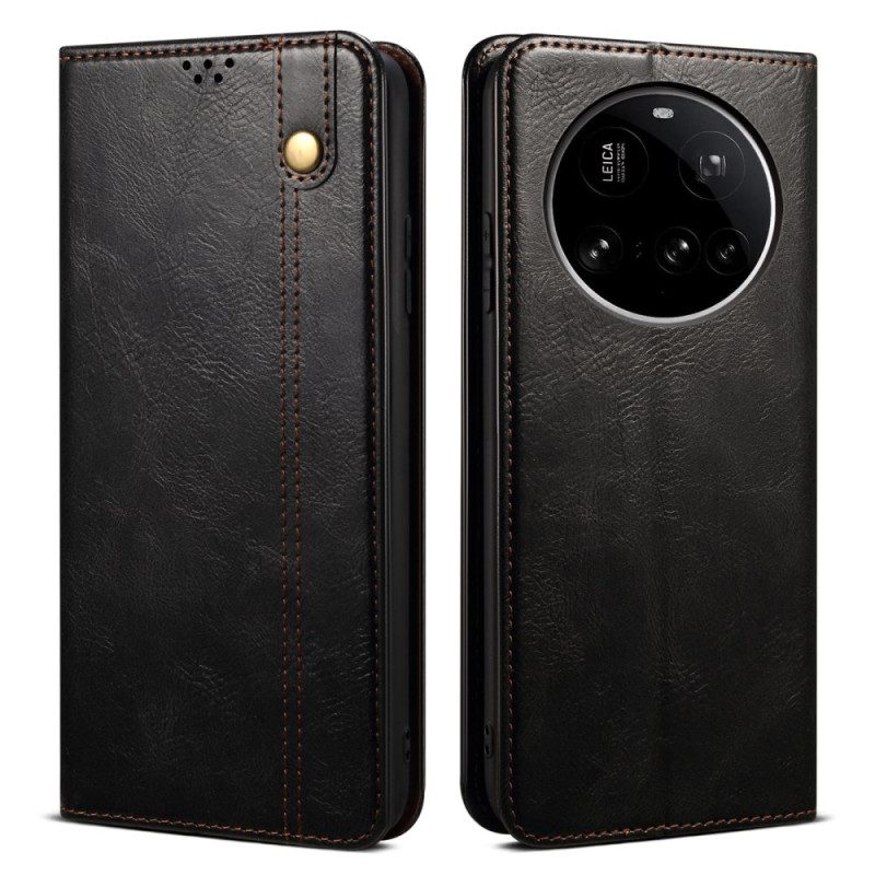 Folio-fodral Xiaomi 15 Ultra Telefonfodral Vaxat Konstläder
