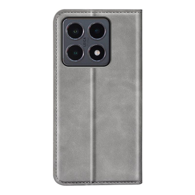 Folio-fodral Xiaomi 15t Lädermodell