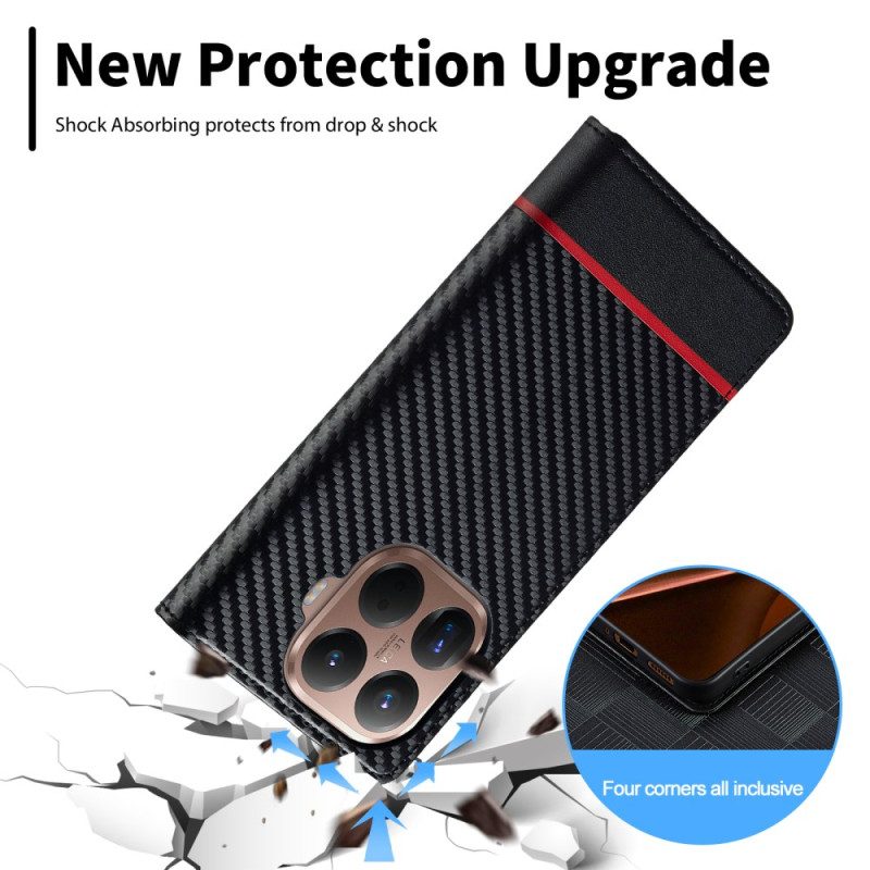Folio-fodral Xiaomi 15t Pro Kolfiber Fiber