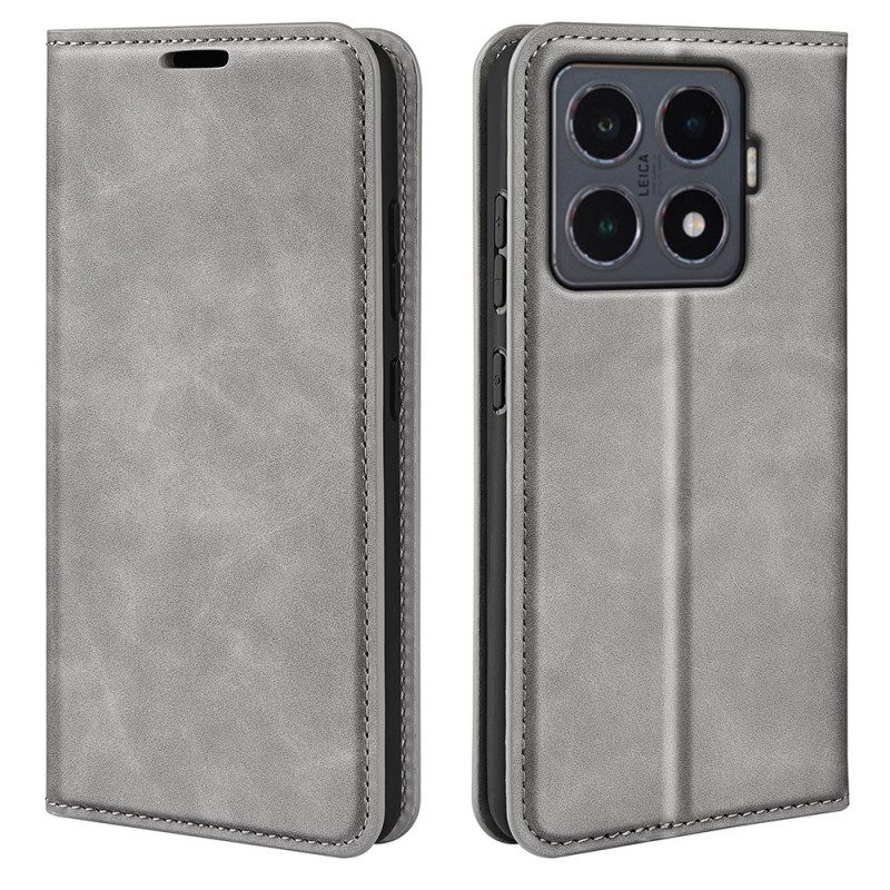 Folio-fodral Xiaomi 15t Pro Lädermodell