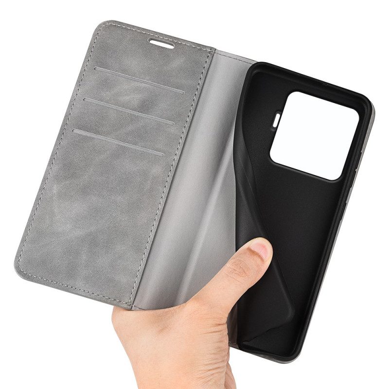 Folio-fodral Xiaomi 15t Pro Lädermodell