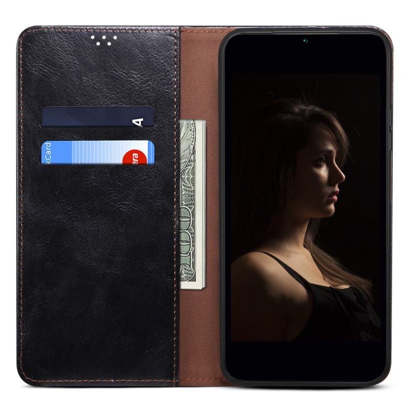 Folio-fodral Xiaomi 15t Pro Vaxat Konstläder
