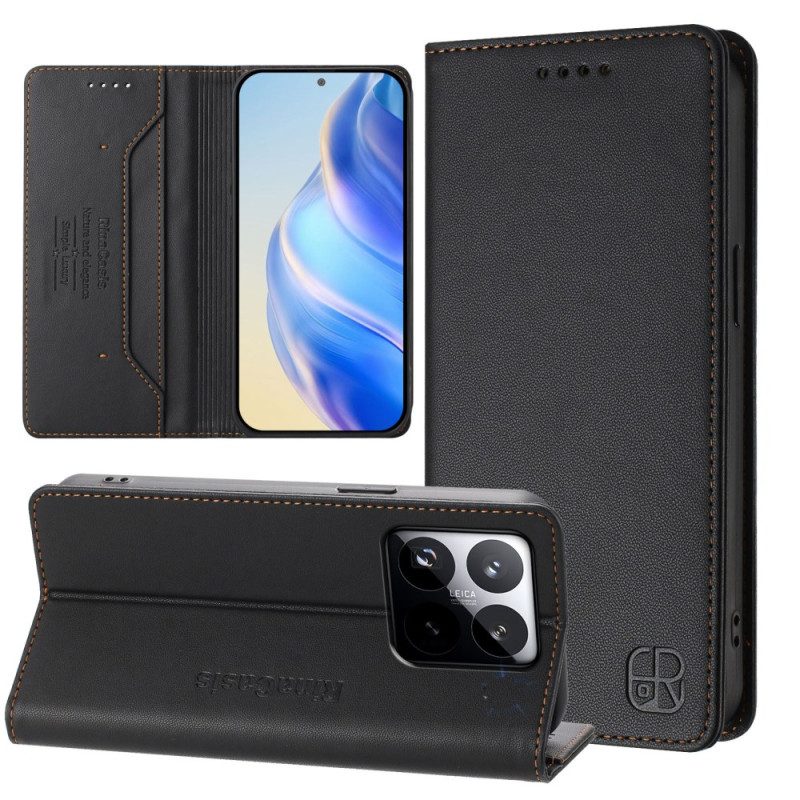 Folio-fodral Xiaomi 15t Telefonfodral Rfid-plånbok