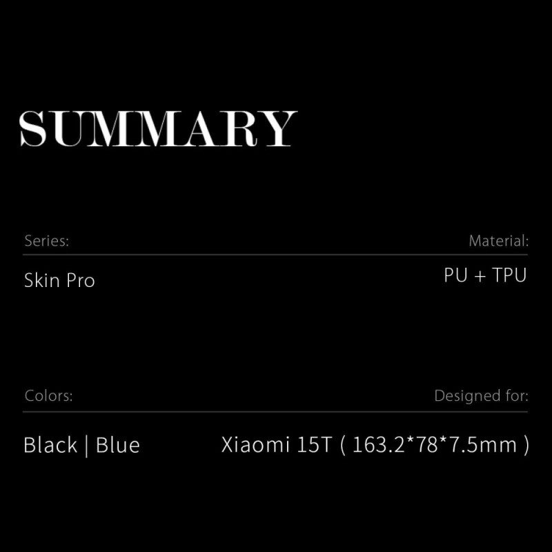 Folio-fodral Xiaomi 15t Telefonfodral Skin Pro-serien Dux Ducis