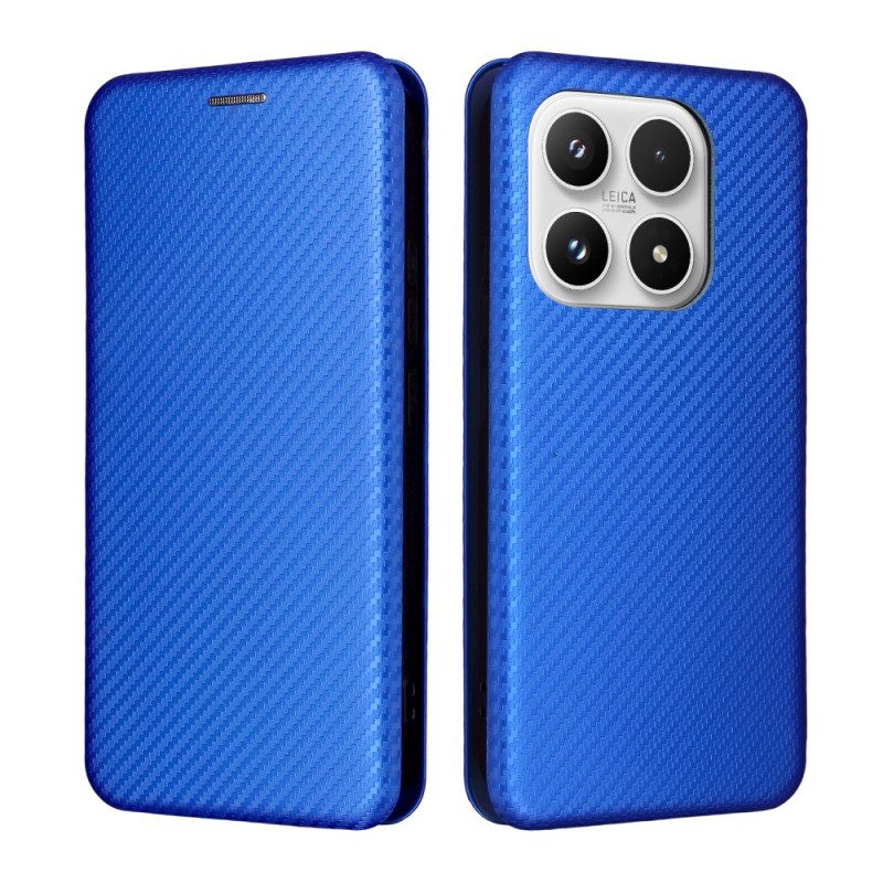 Folio-fodral Xiaomi 17 Kolfiberstruktur