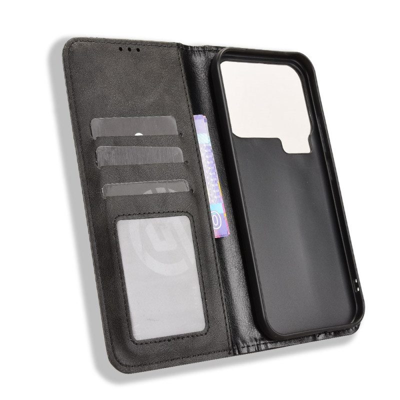 Folio-fodral Xiaomi 17 Pro Max Vintage-kant